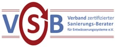 VSB
Verband zertifizierter Sanierungs-Berater für Entwässerungssysteme e.V.