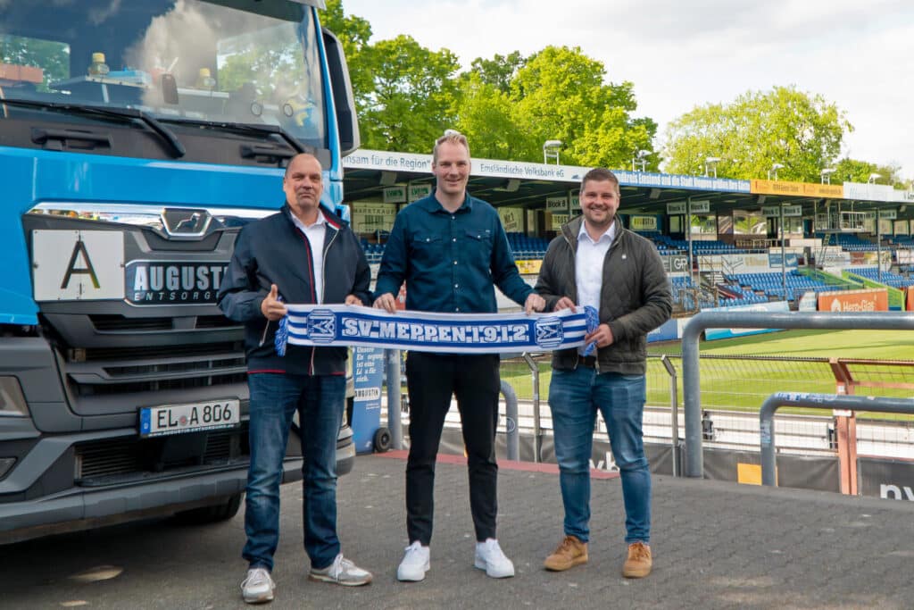 Augustin Entsorgung Sponsoringverlängerung Saison 2025/26 Geschäfsführung Augustin & SVM