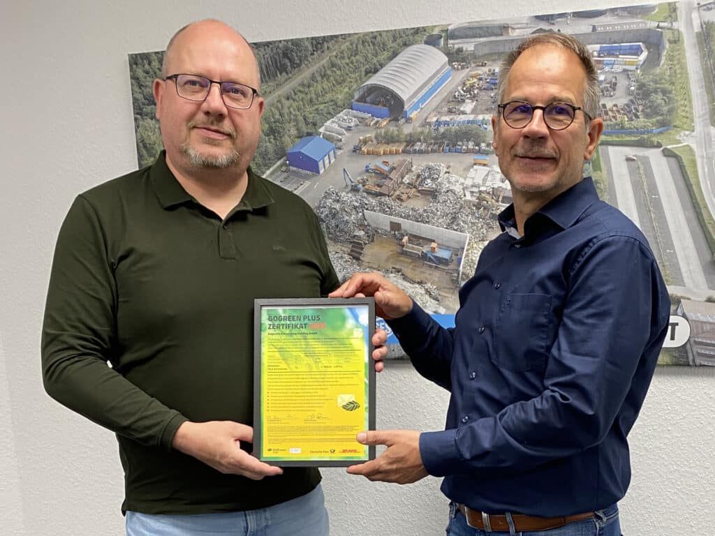 Übergabe „GoGreen Plus“-Zertifikat 2026